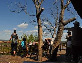 Olifants Rest Camp restaurant overlooking river